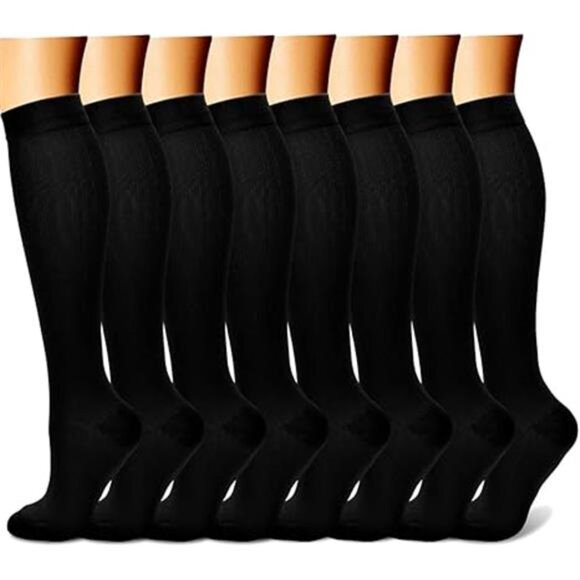 Compression Socks for Women & Men Circulation (8Pairs)15-20 mmHg is Best Support - Picture 7 of 7